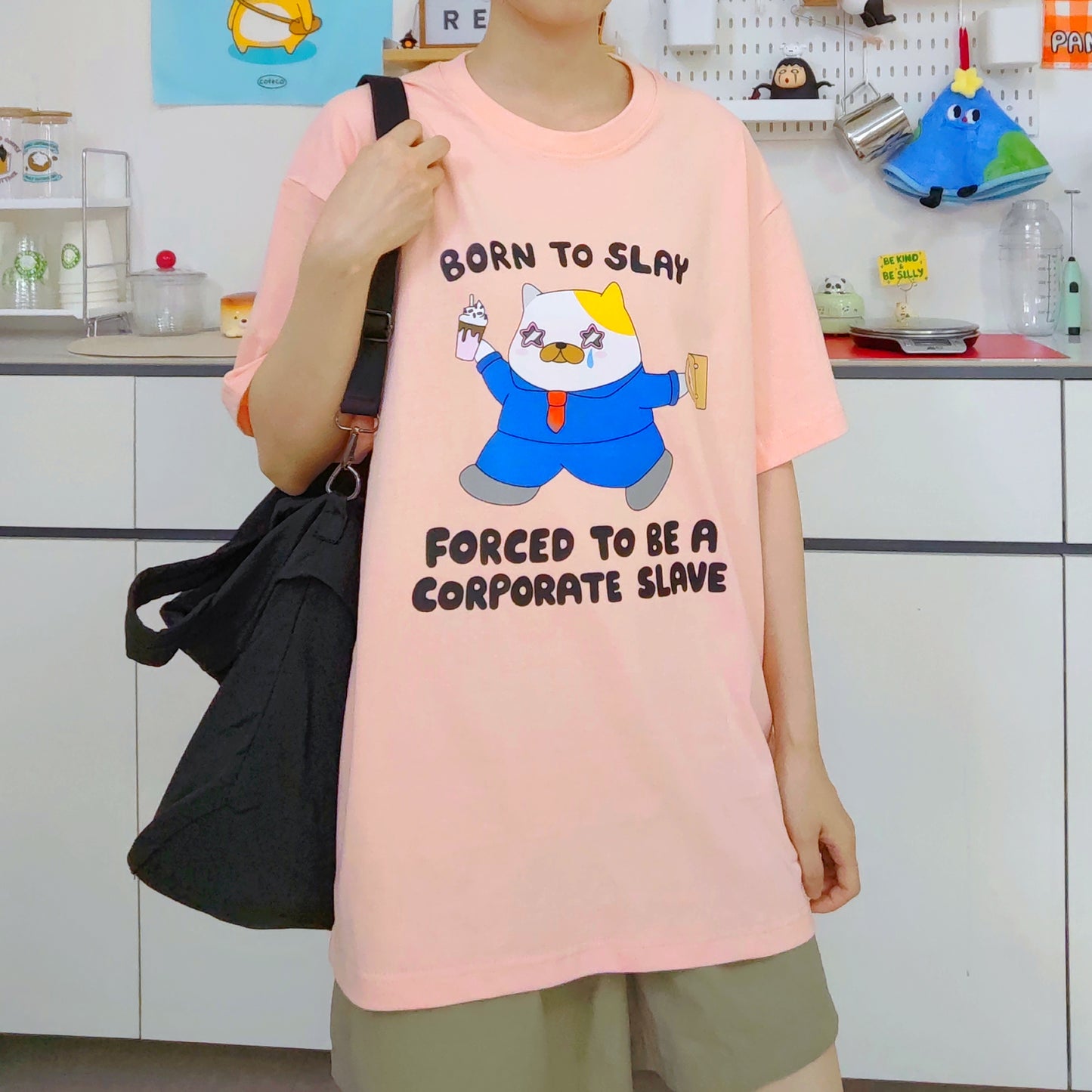 Born To Slay, Forced To Be A Corporate Slave Apparel: Tshirt, Crewneck, Hoodie