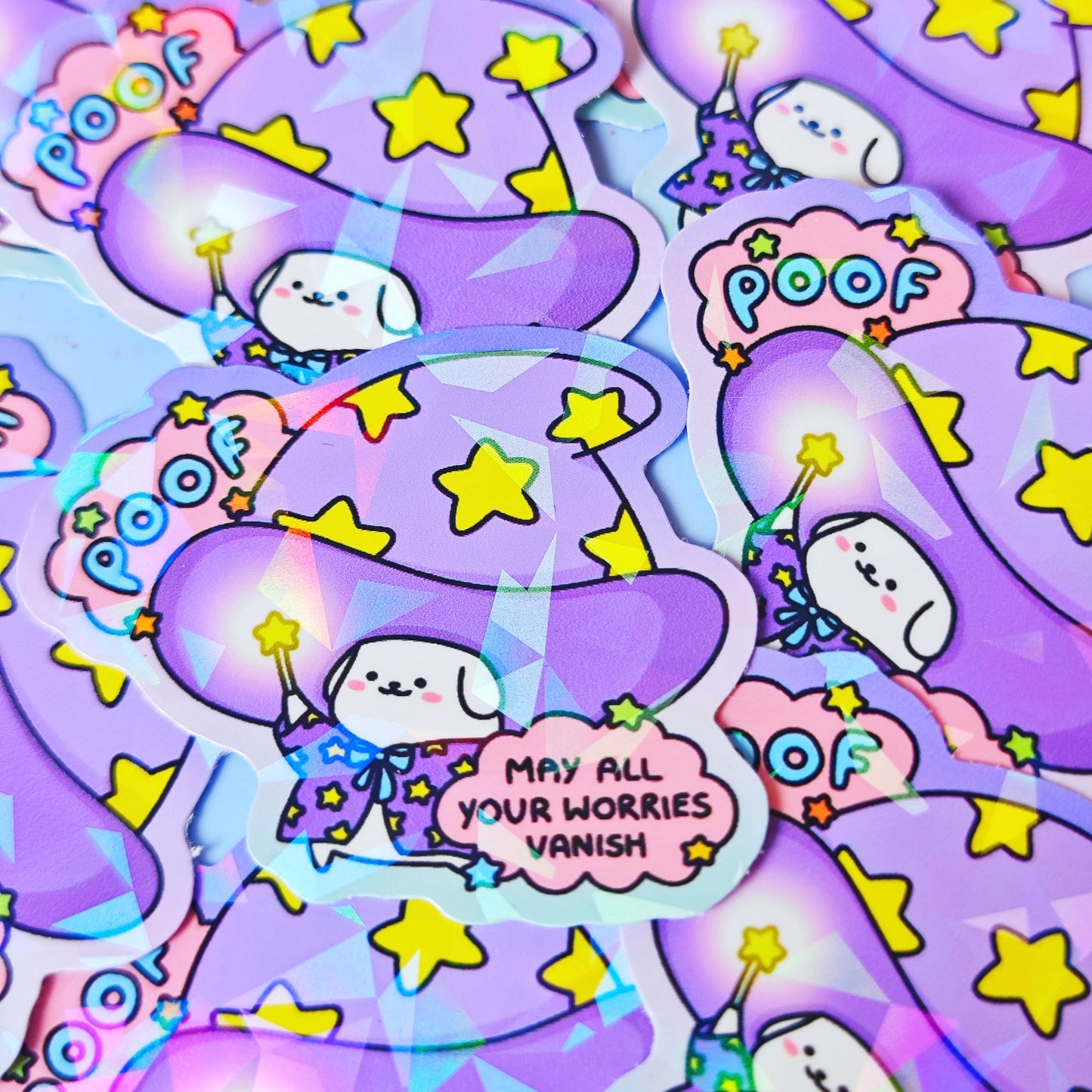 May All Your Worries Vanish Magical Sticker