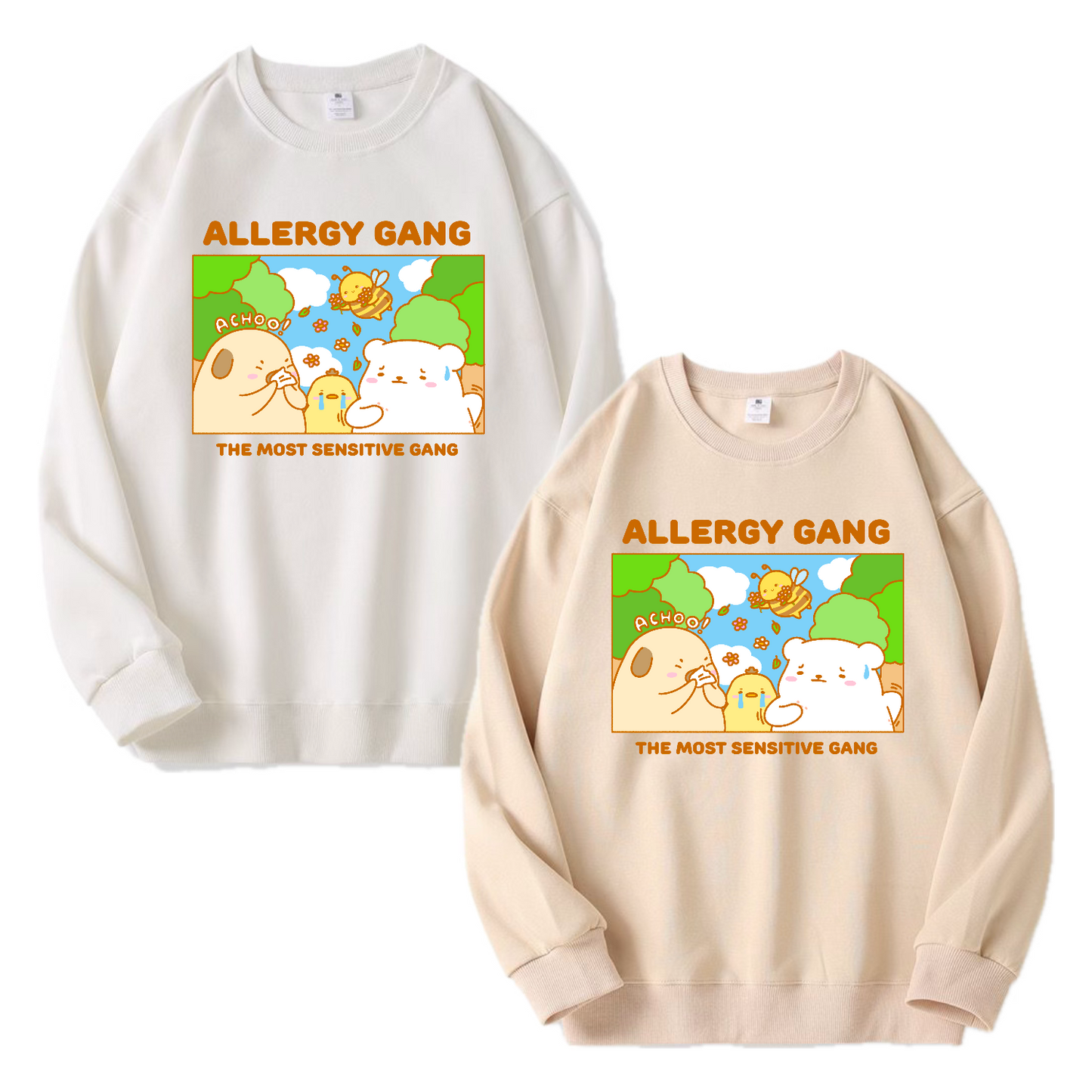Allergy Gang Apparel: Tshirt, Crewneck, Hoodie