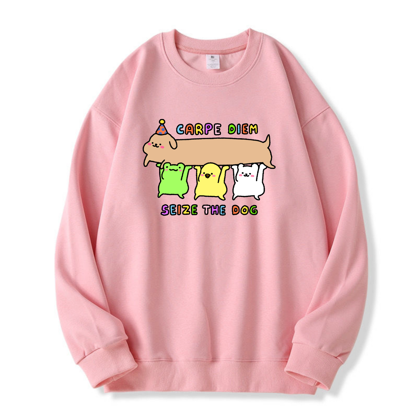 Carpe Diem Seize The Dog Apparel: Tshirt, Crewneck, Hoodie