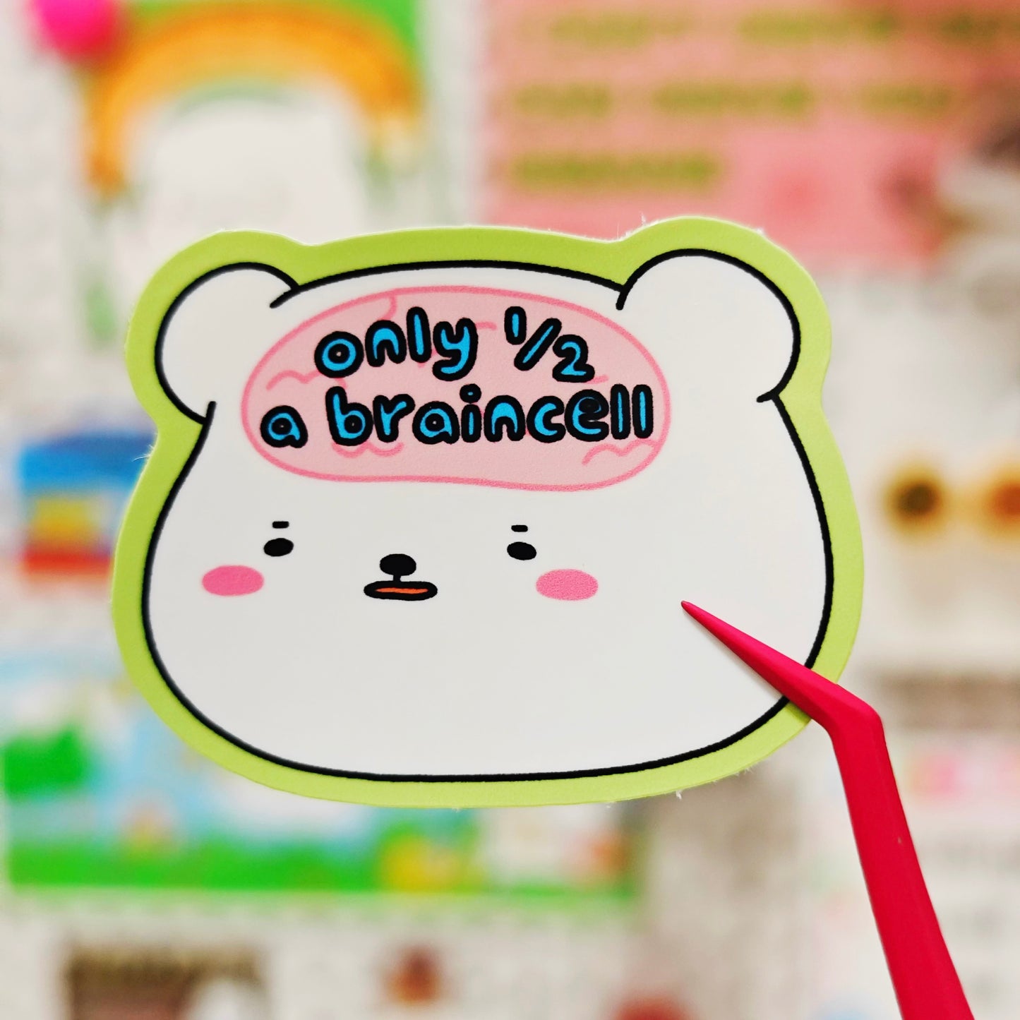 I Got Brains Stickers