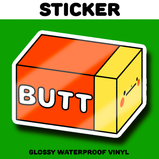 Butter Butt Sticker