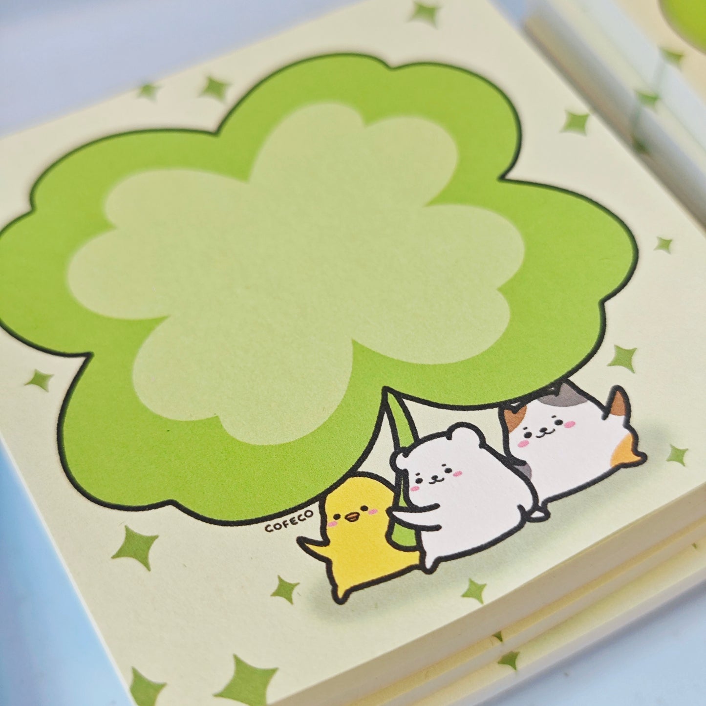 Lucky Clover Memo Pad