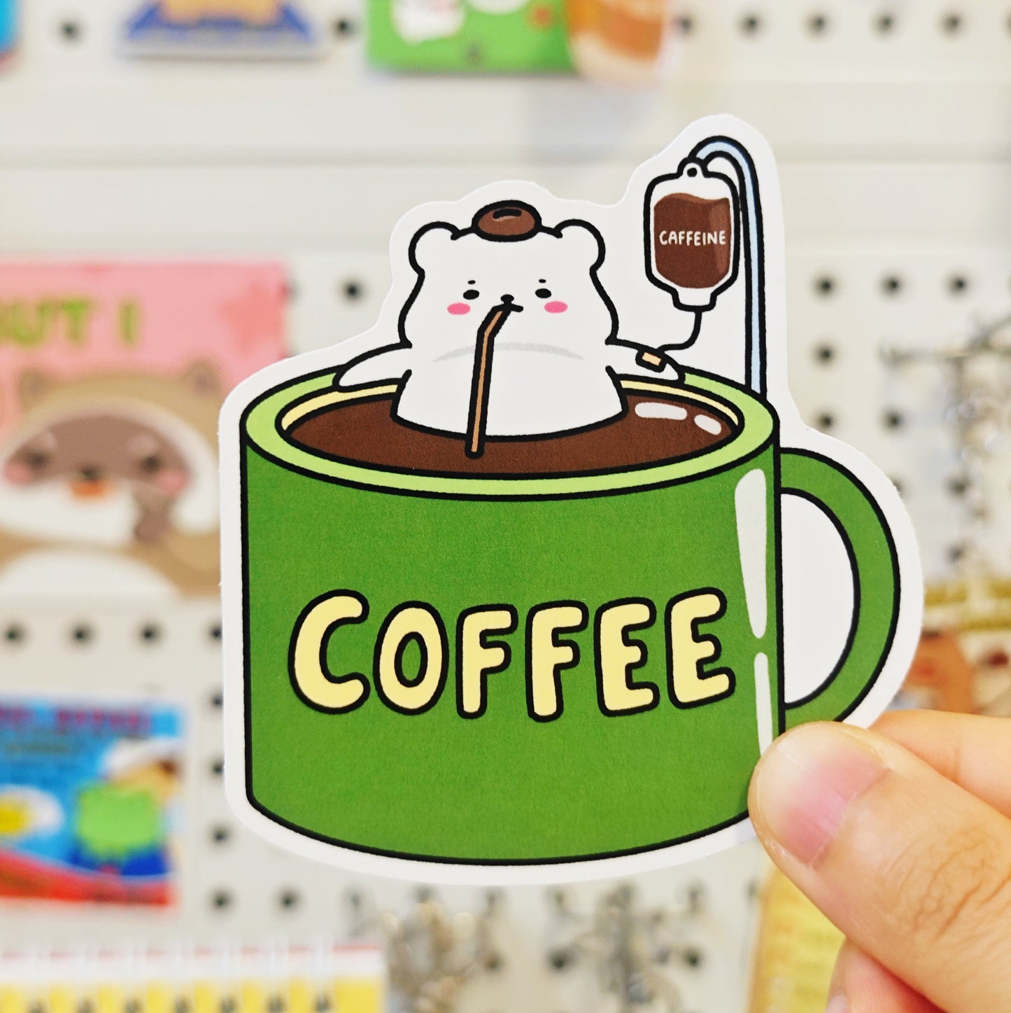 Quiet Bear JUMBO Stickers