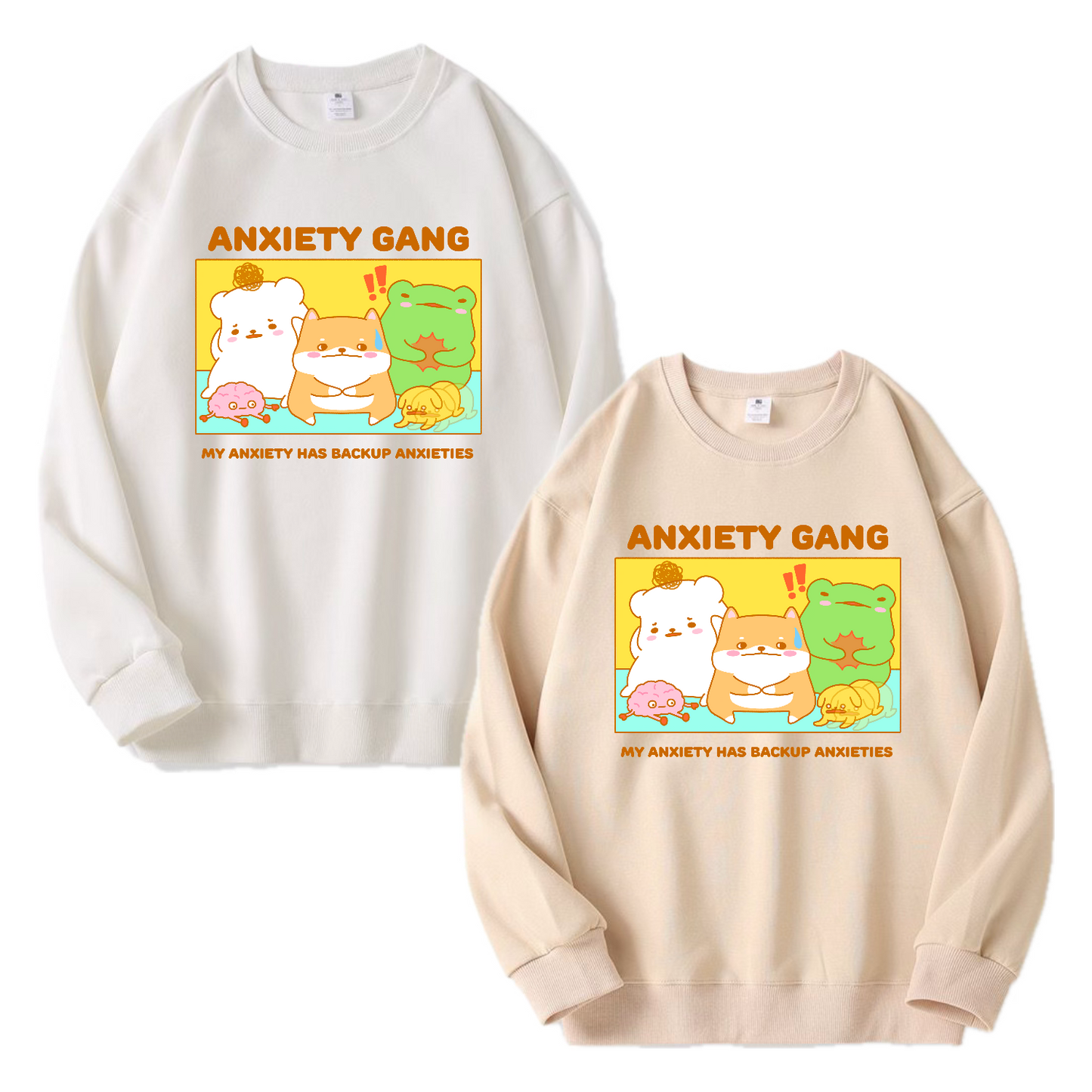 Anxiety Gang Apparel: Tshirt, Crewneck, Hoodie