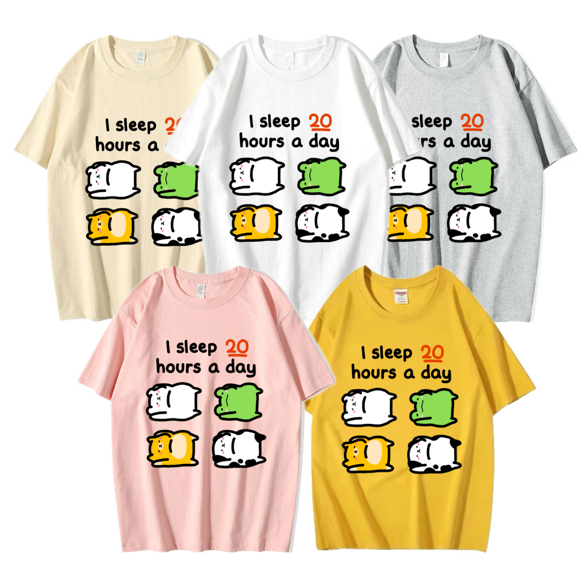 I Sleep 20 Hours A Day Apparel: Tshirt, Crewneck, Hoodie
