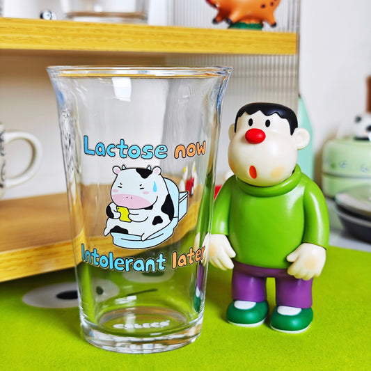 Lactose Now Intolerant Later Glass Cup