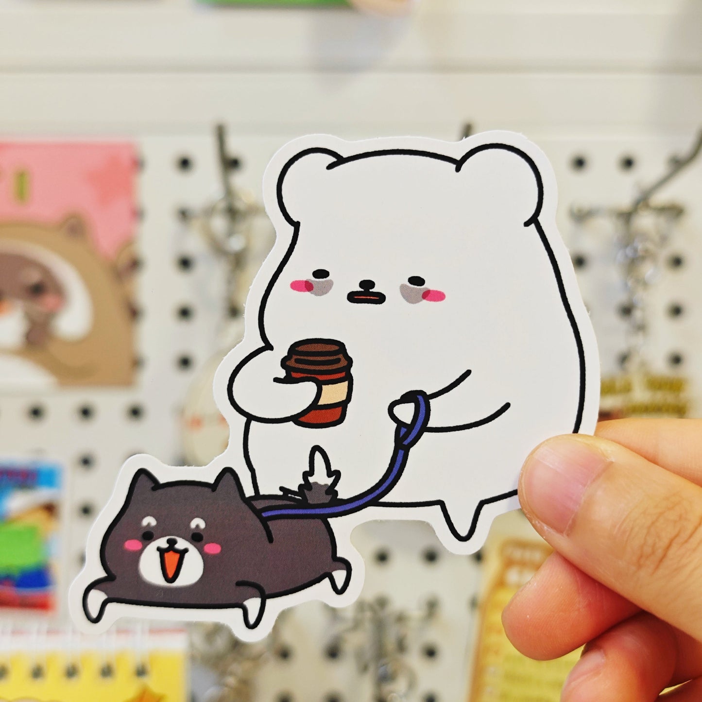 Quiet Bear JUMBO Stickers