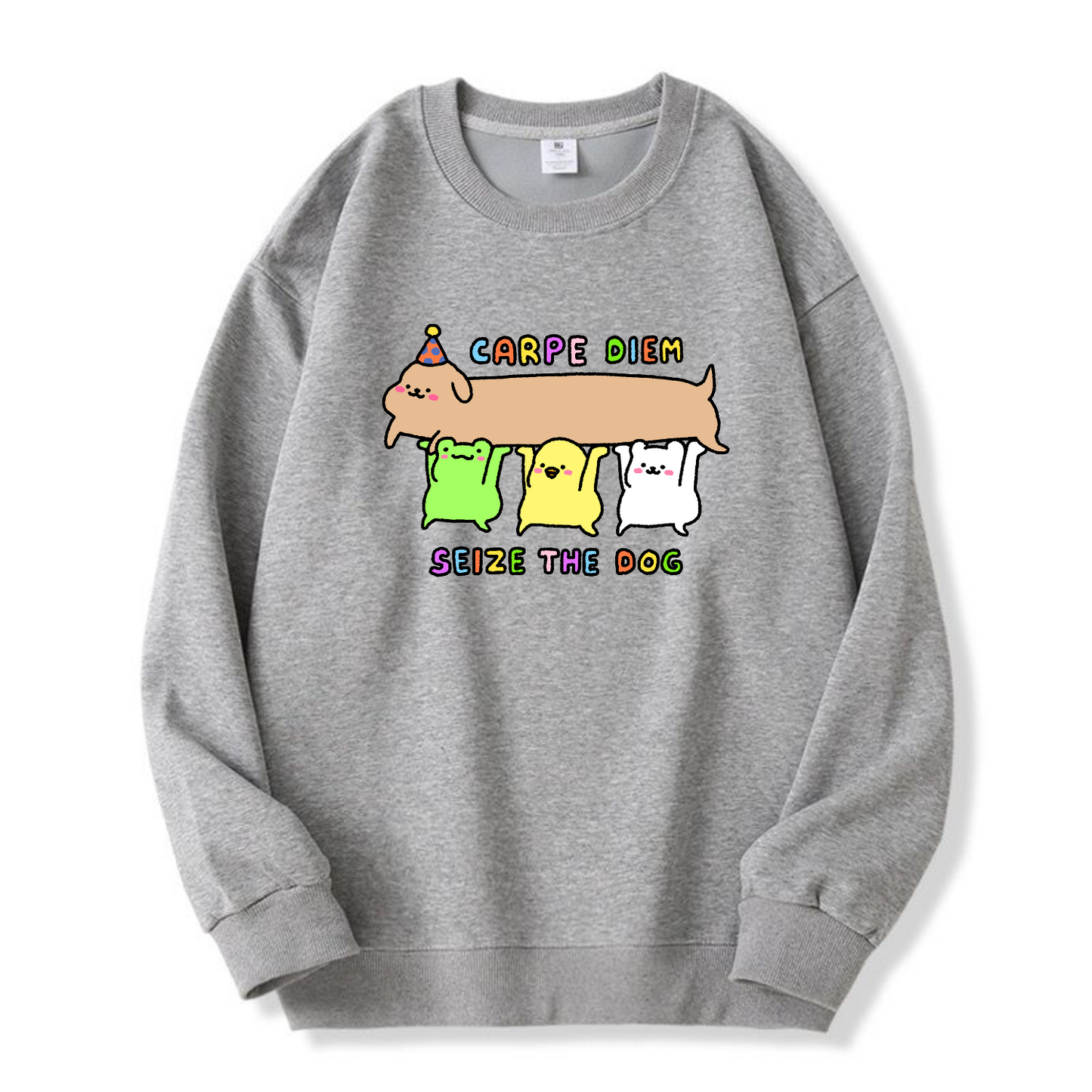 Carpe Diem Seize The Dog Apparel: Tshirt, Crewneck, Hoodie