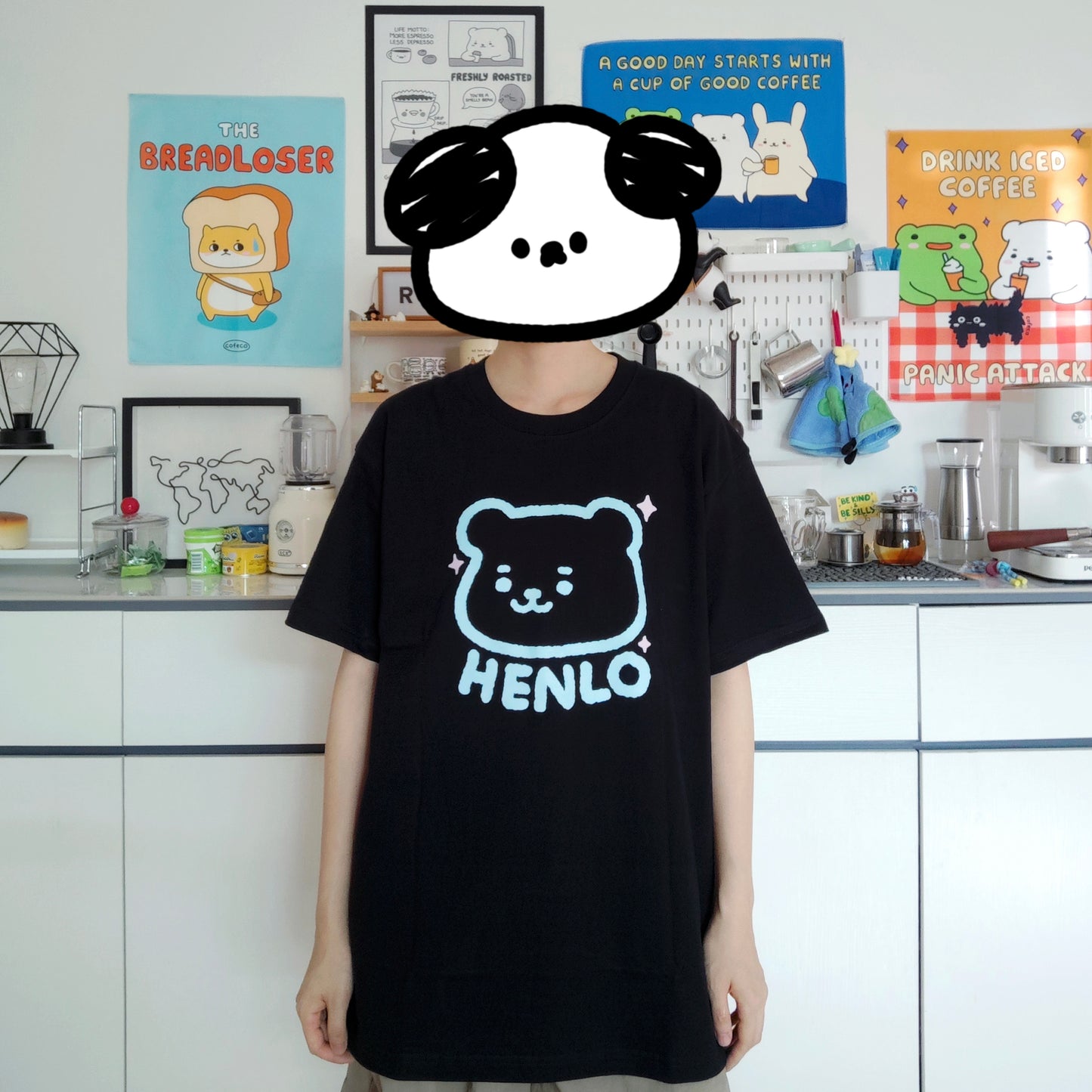 Henlo Quiet Bear T-shirt