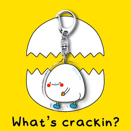 Egg Crack Keychain