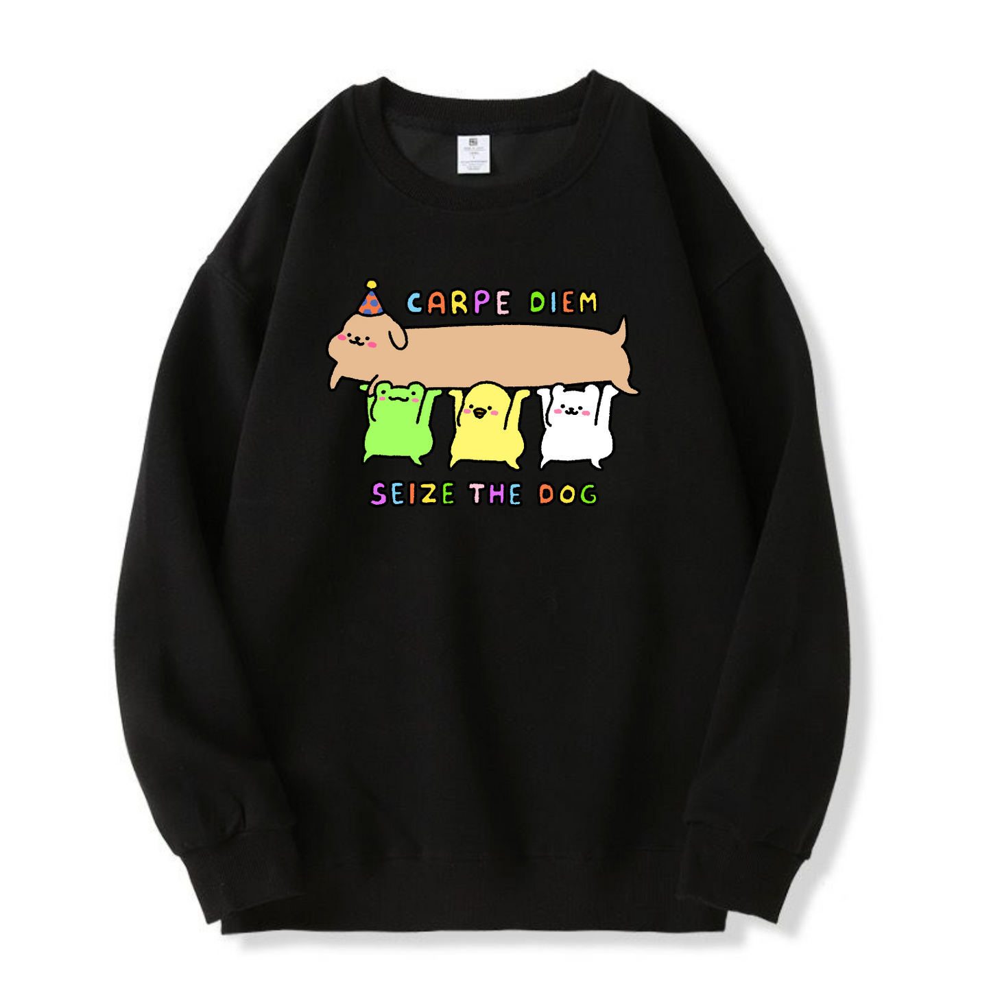 Carpe Diem Seize The Dog Apparel: Tshirt, Crewneck, Hoodie