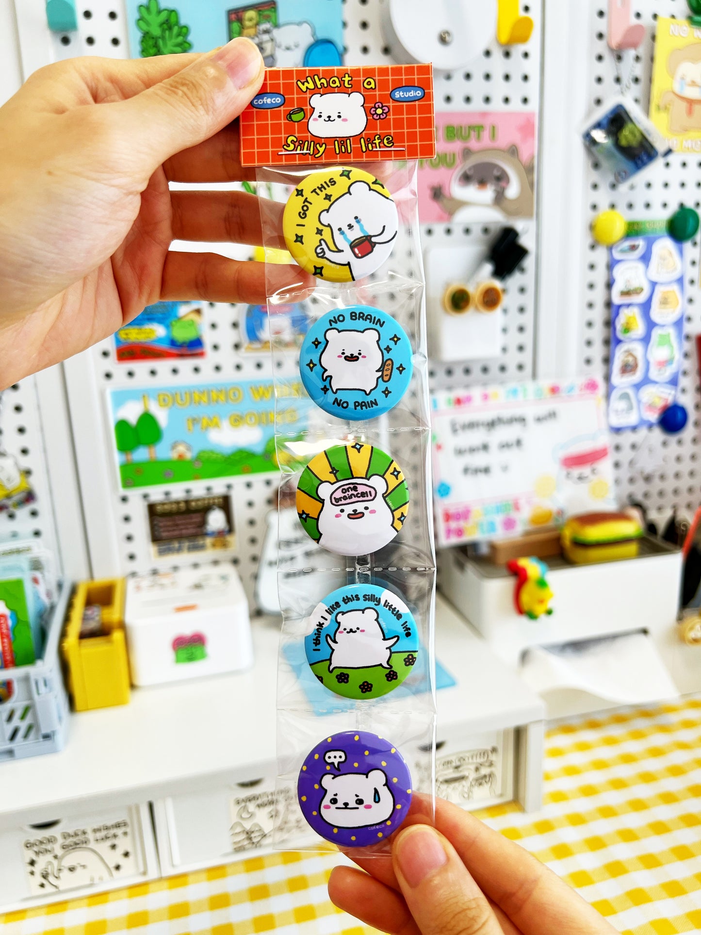 Silly Button Pins