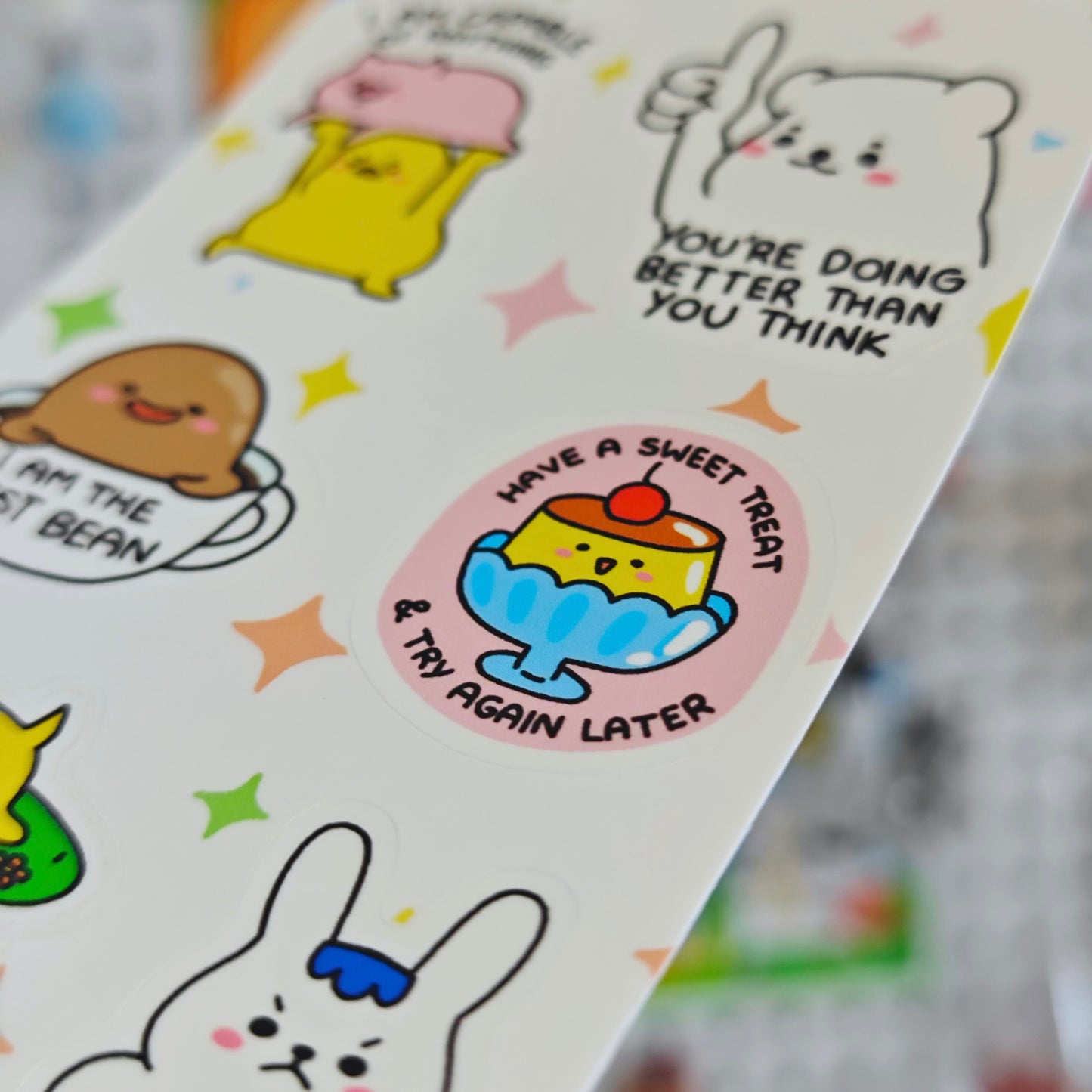 Motivational Animal Town Sticker Sheet