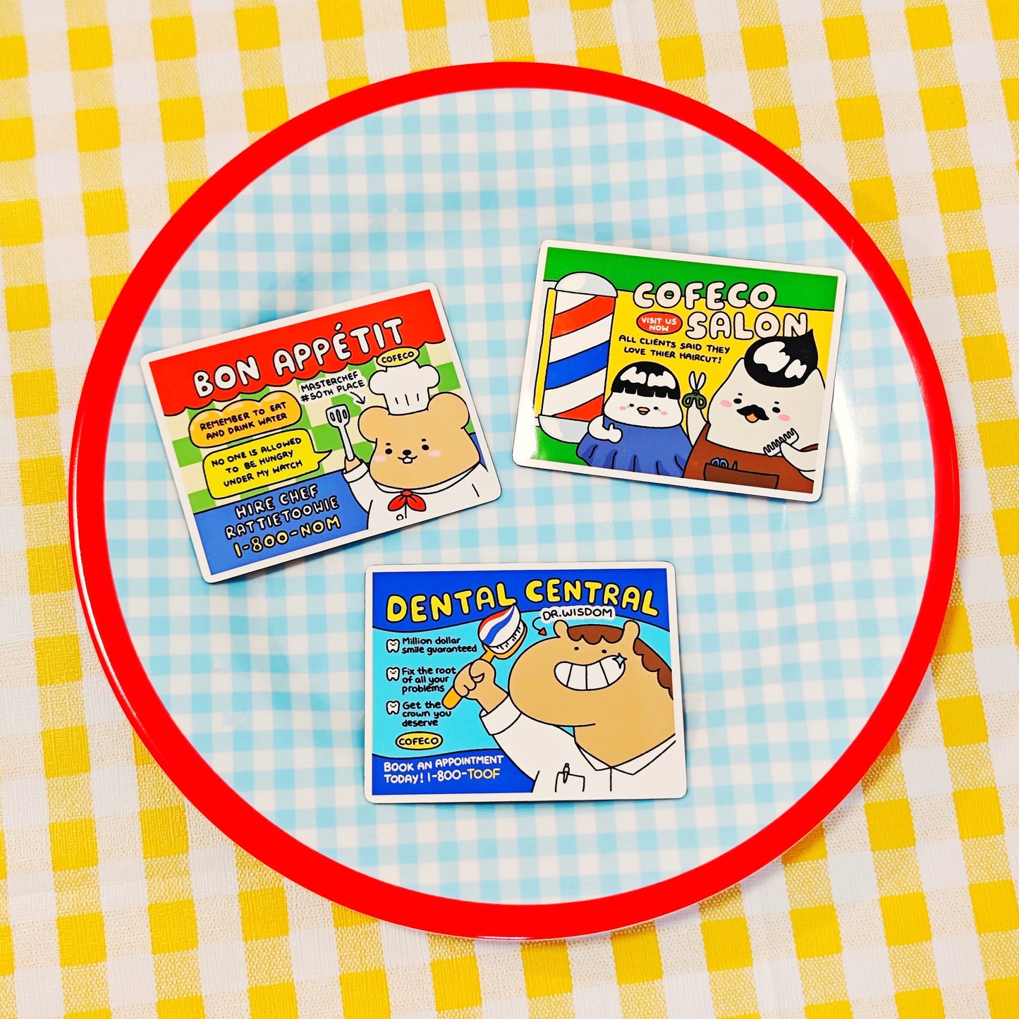 Silly Advertisement Sticker Magnets Collection 2