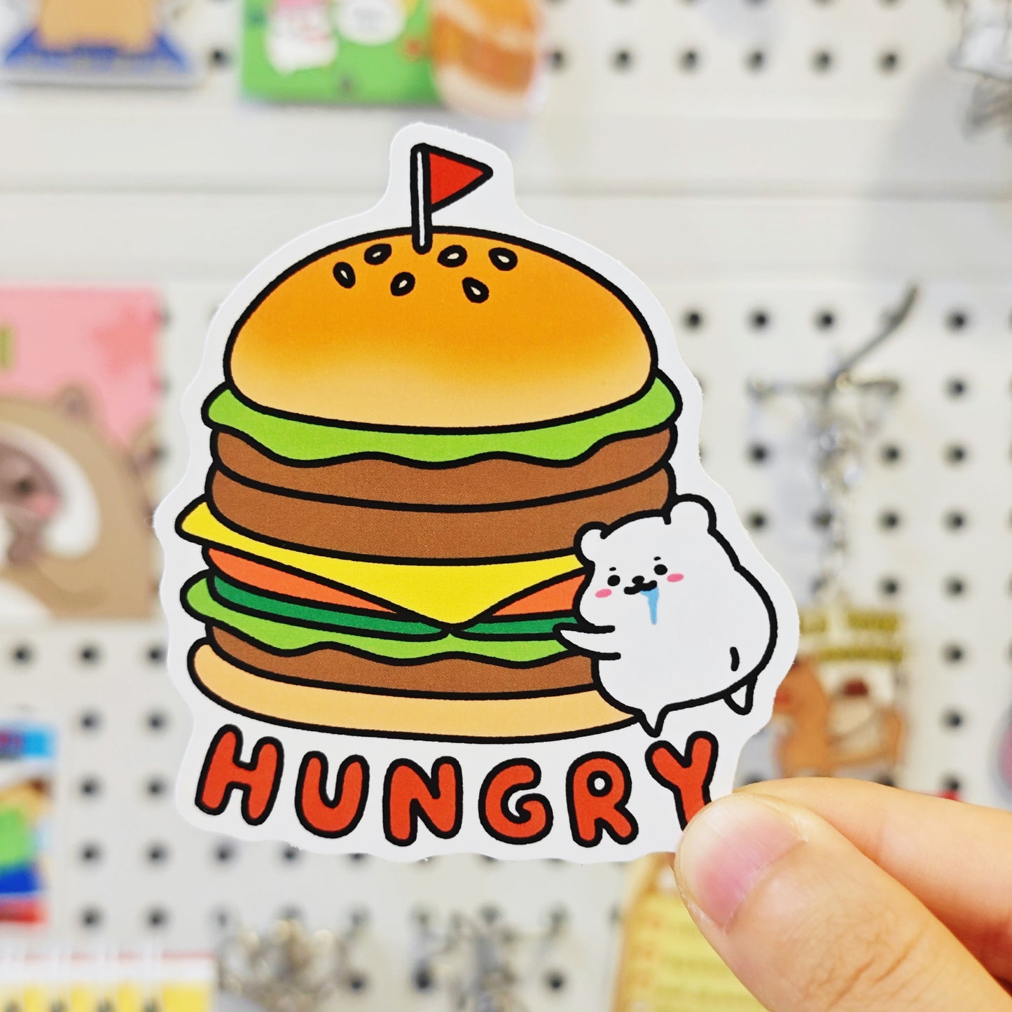 Quiet Bear JUMBO Stickers