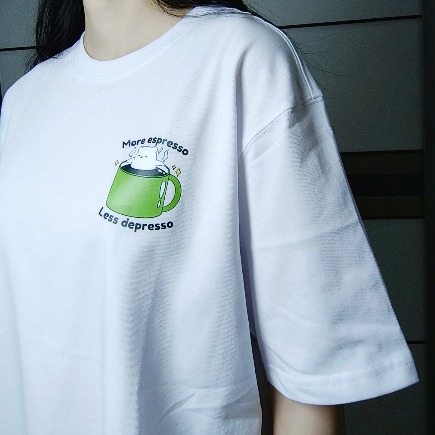 More Espresso Less Depresso Apparel: Tshirt, Crewneck, Hoodie