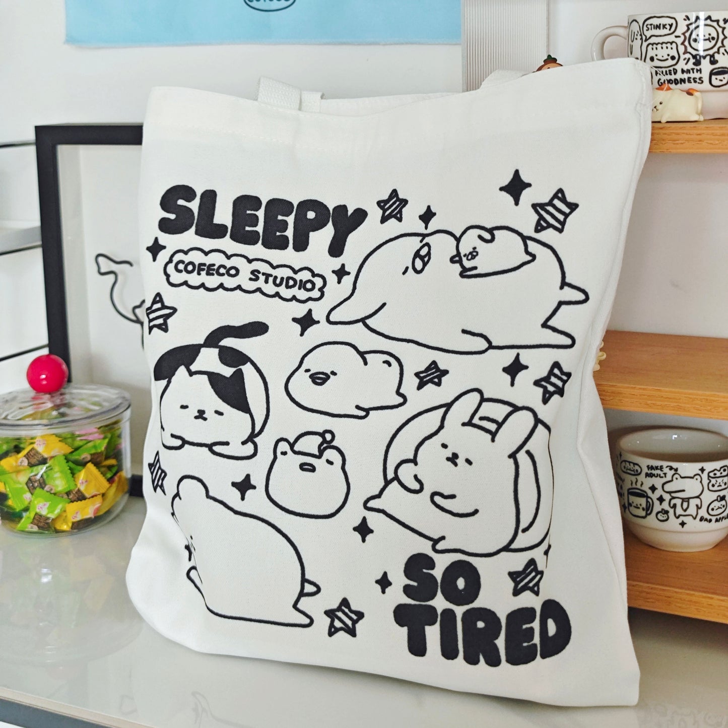 So Sleepy & Tired Tote Bag