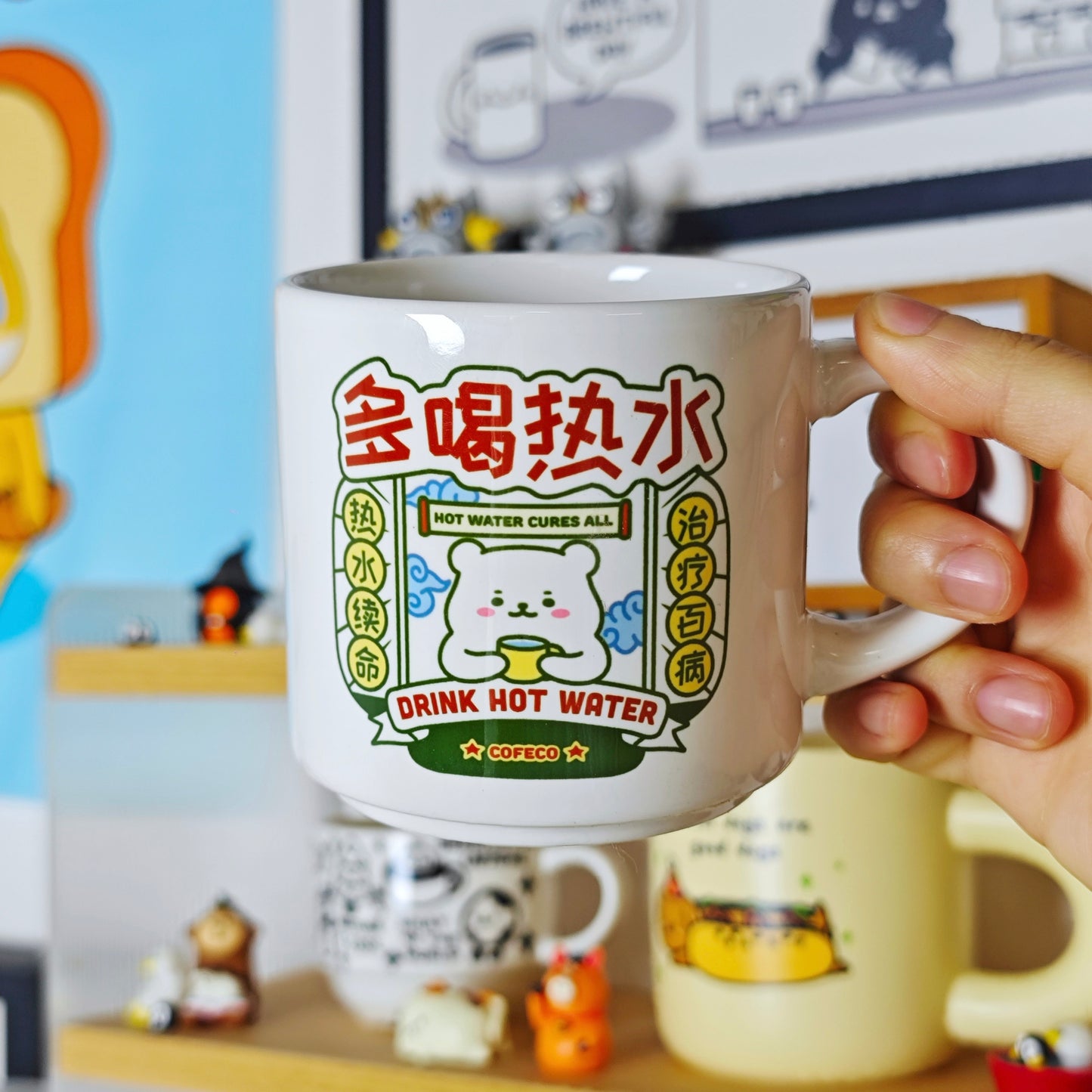 Drink Hot Water Ceramic Mug