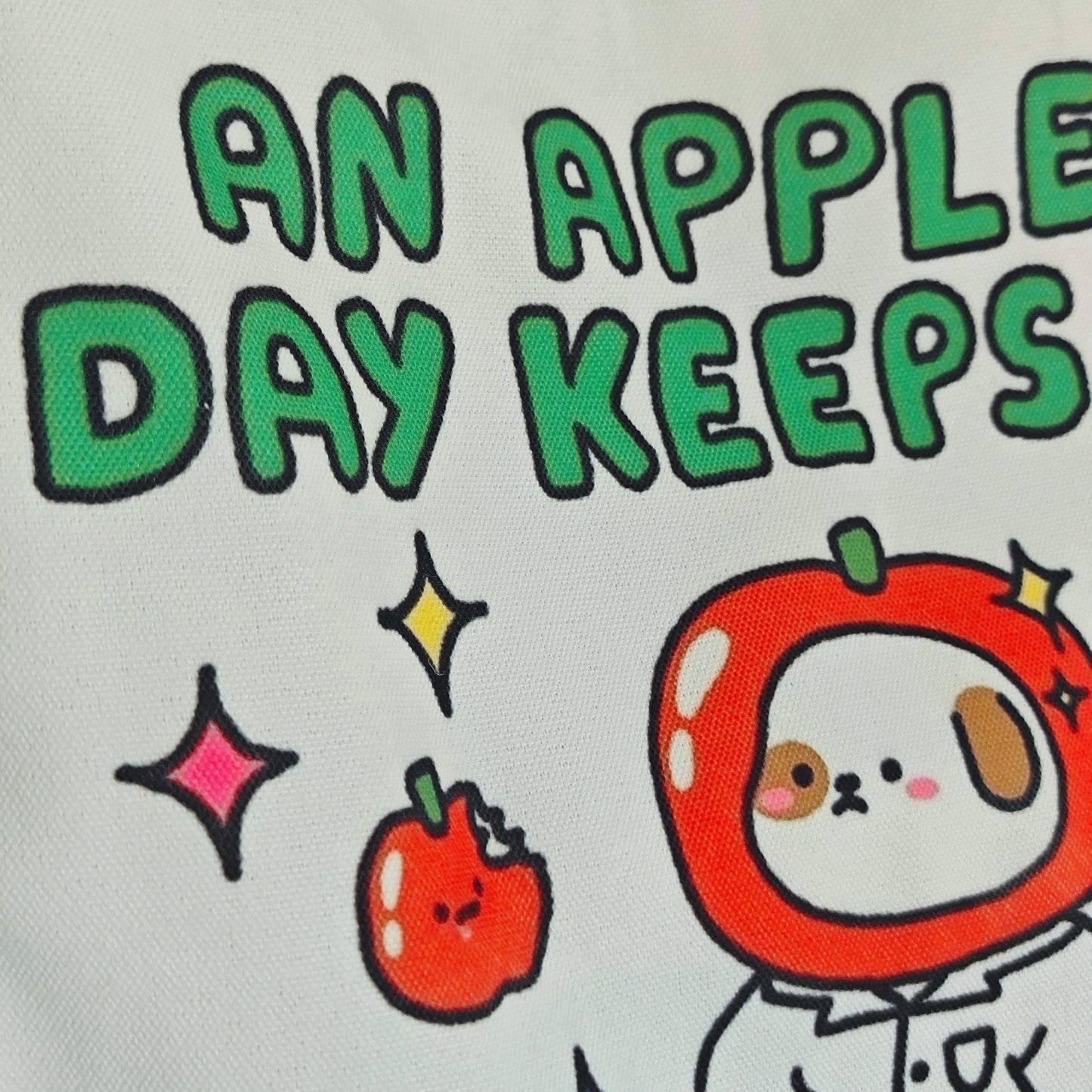 An Apple A Day Keeps The Dogtor Away Tote Bag