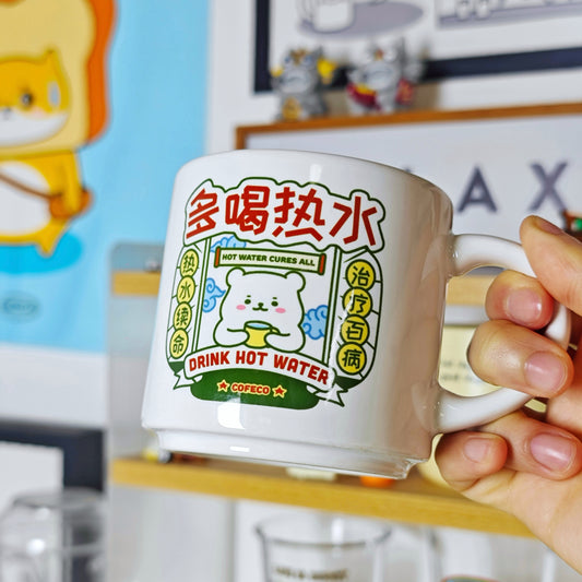 Drink Hot Water Ceramic Mug
