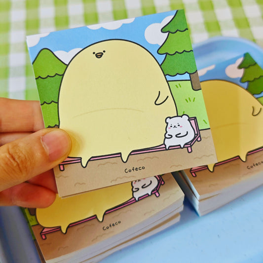 Chilling In The Park Memo Pad