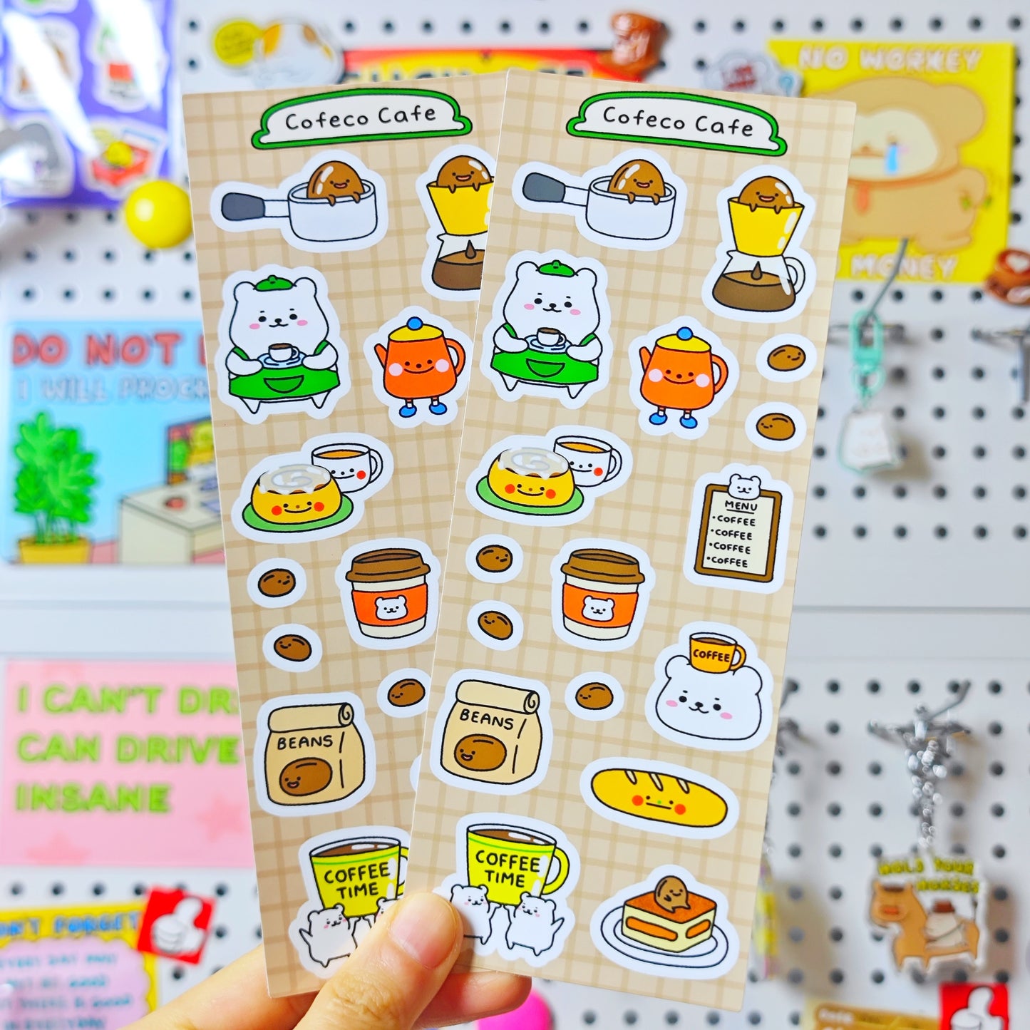 Cofeco Cafe Coffee Shop Sticker Sheet