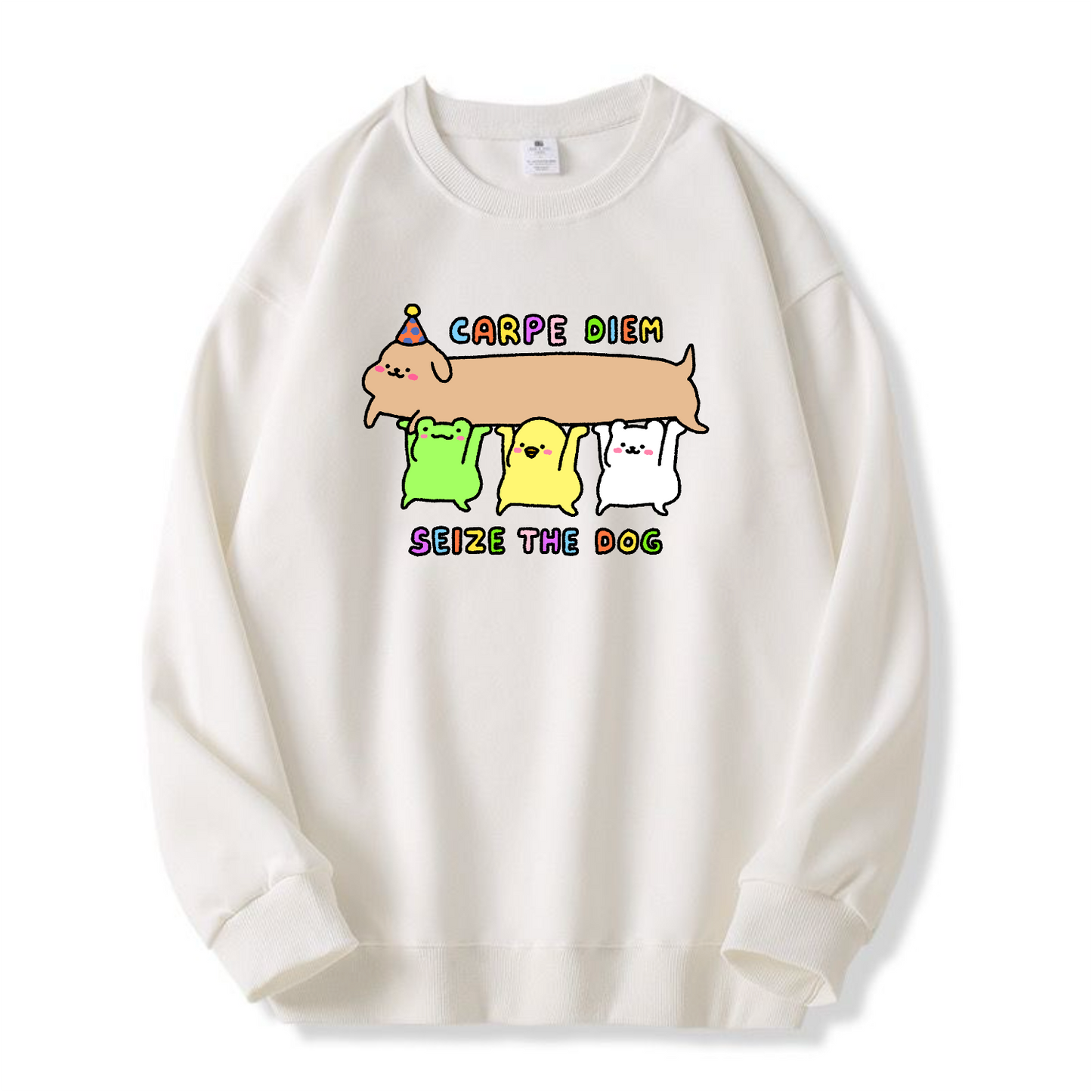Carpe Diem Seize The Dog Apparel: Tshirt, Crewneck, Hoodie