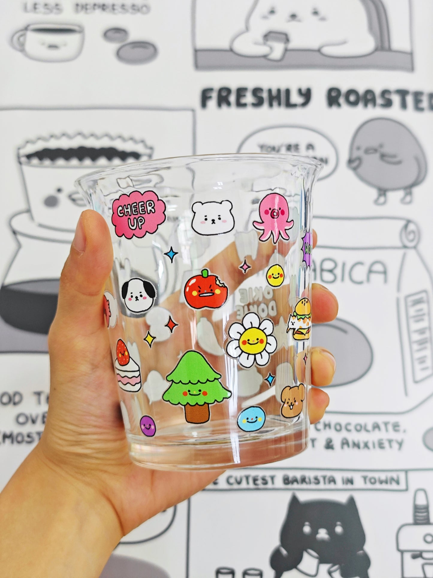 Animal Town Glass Cup