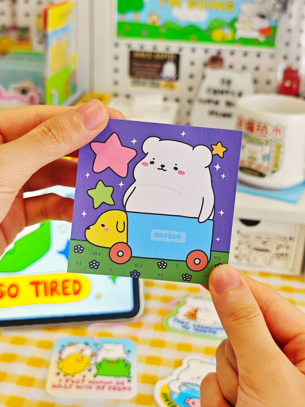 Starry Night Doggo Express Memo Pad