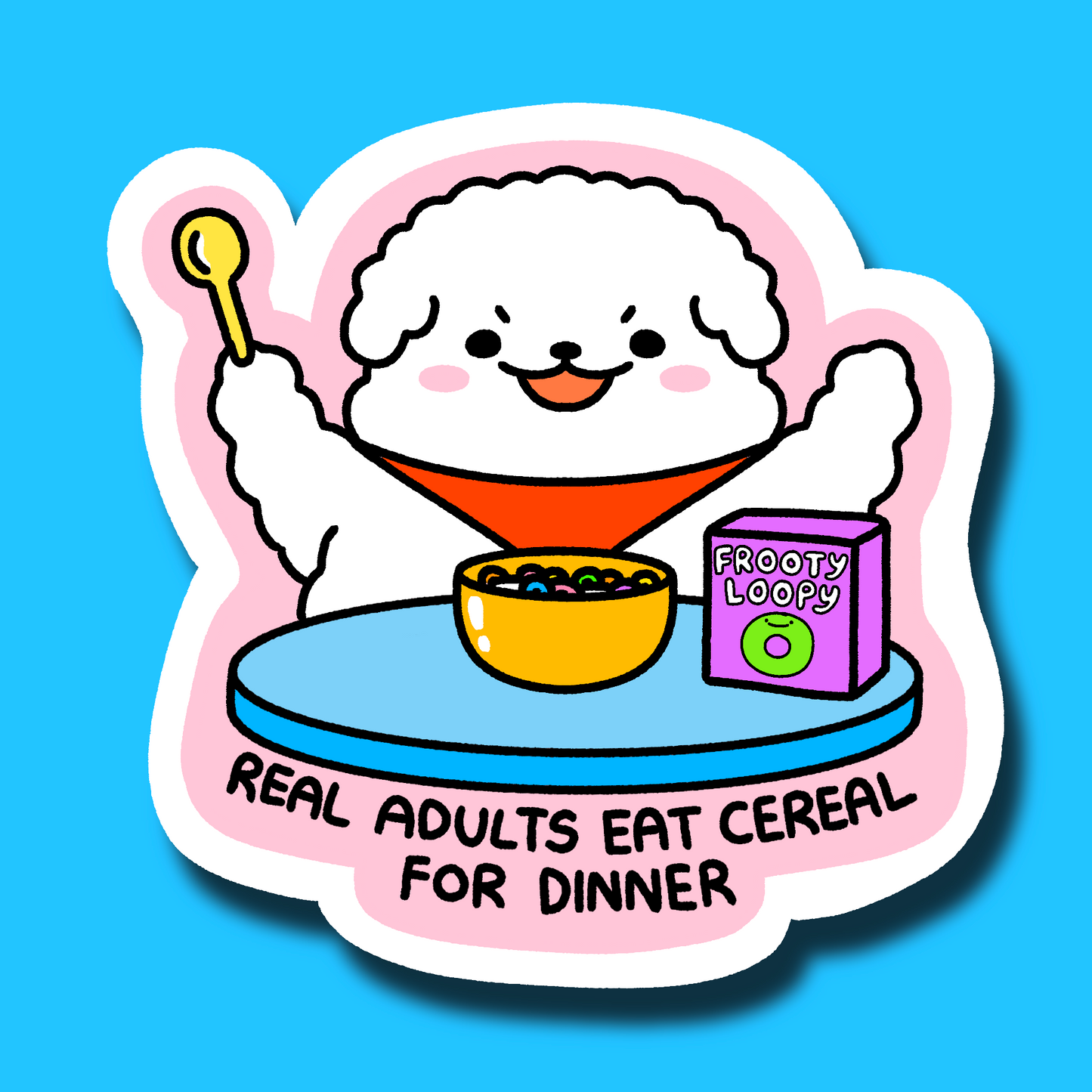 Real Adults Eat Cereal Sticker