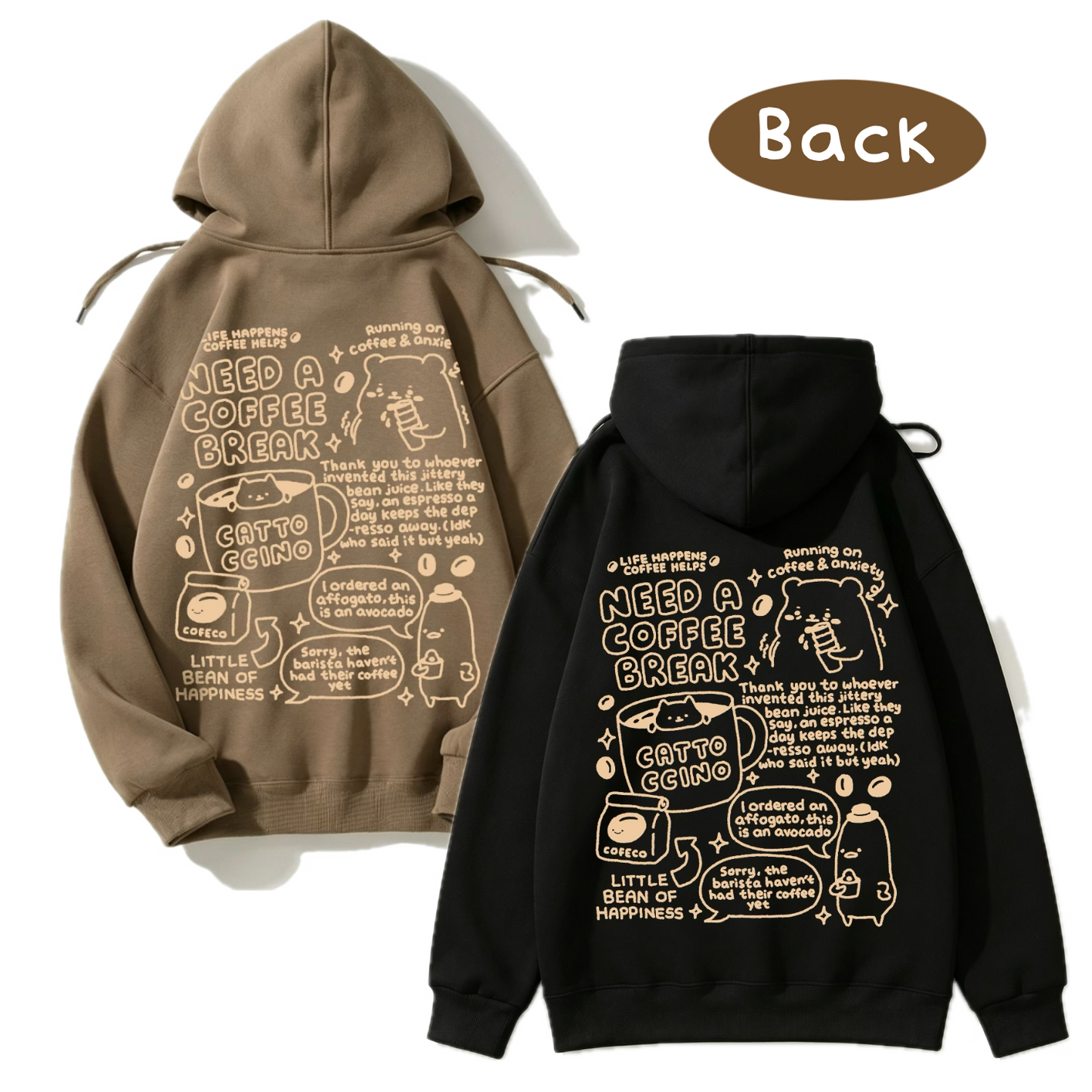 Coffee Break Apparel: Tshirt, Crewneck, Hoodie