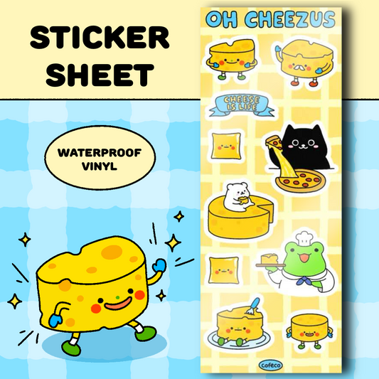 Oh Cheezus Sticker Sheet