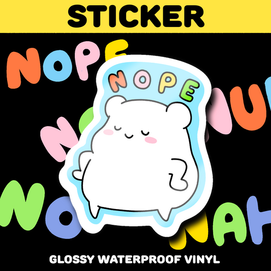NOPE sticker