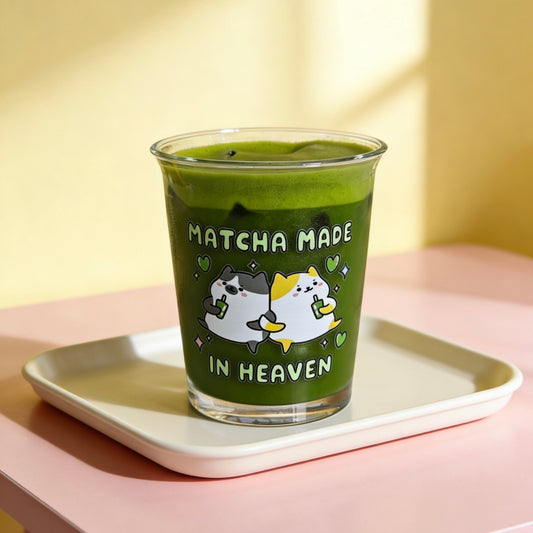 Matcha Made In Heaven Glass Cup