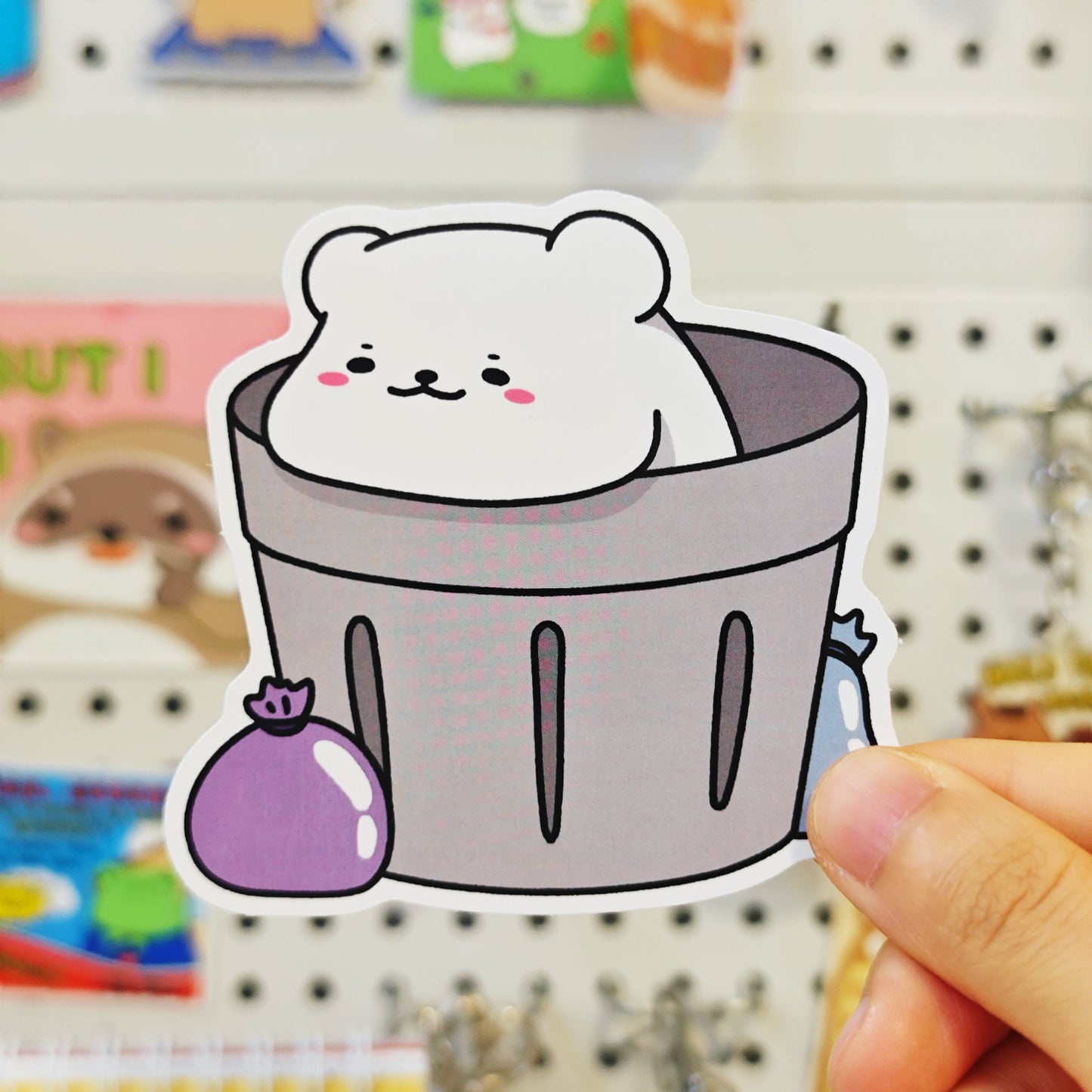 Quiet Bear JUMBO Stickers