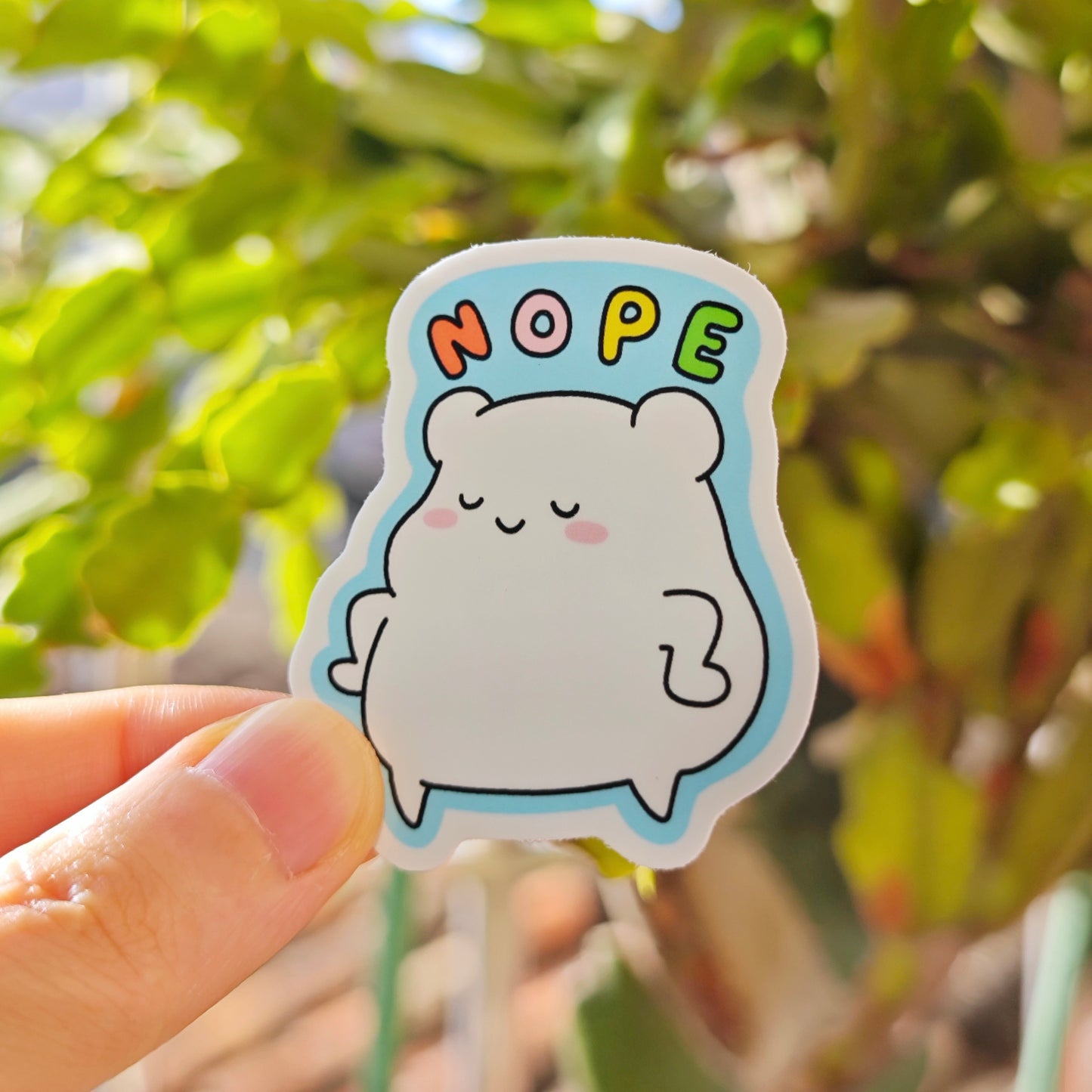 NOPE sticker