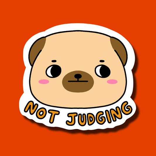 Not Judging Sticker