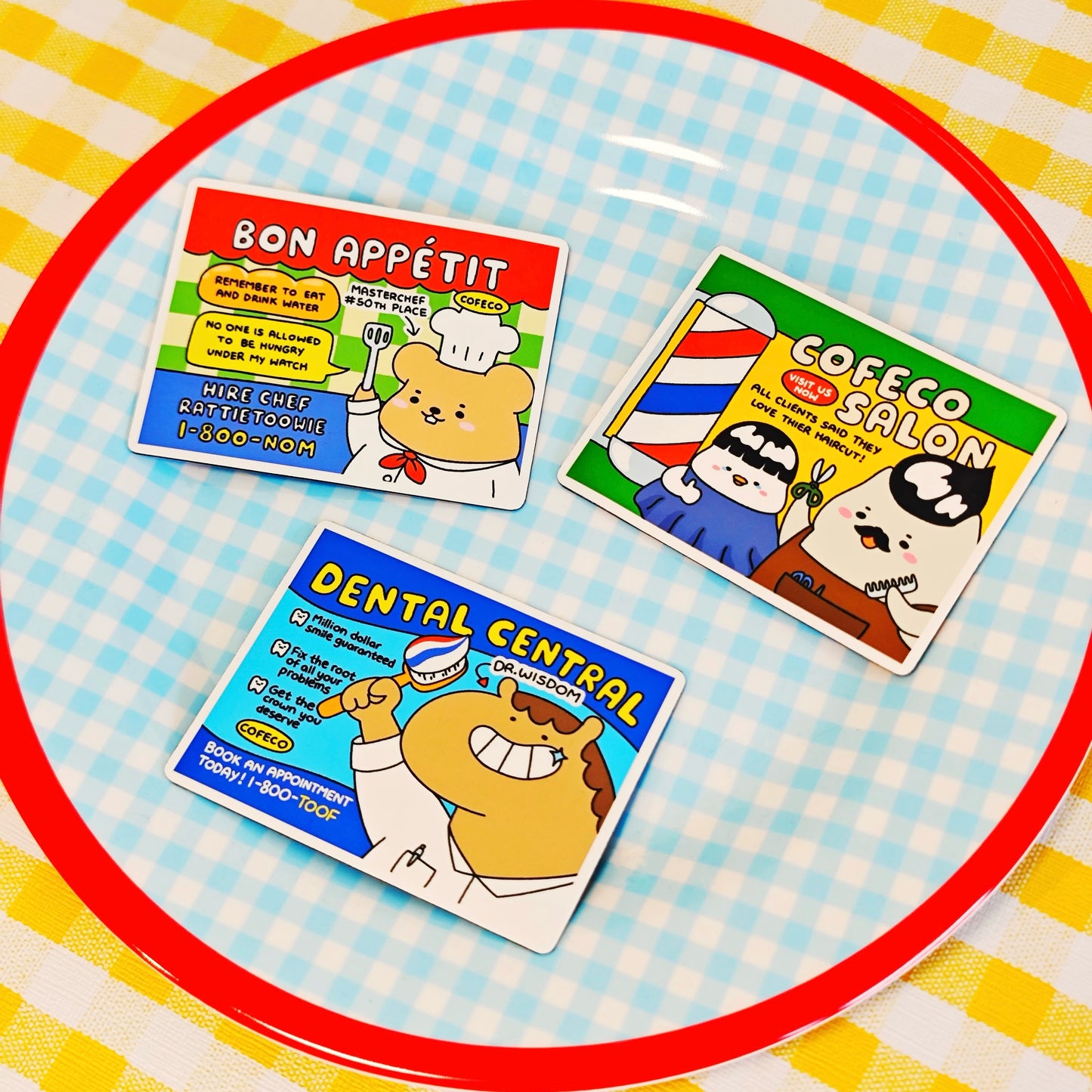 Silly Advertisement Sticker Magnets Collection 2