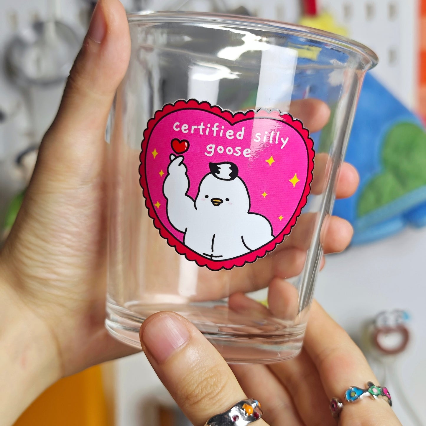 Certified Silly Goose Glass Cup