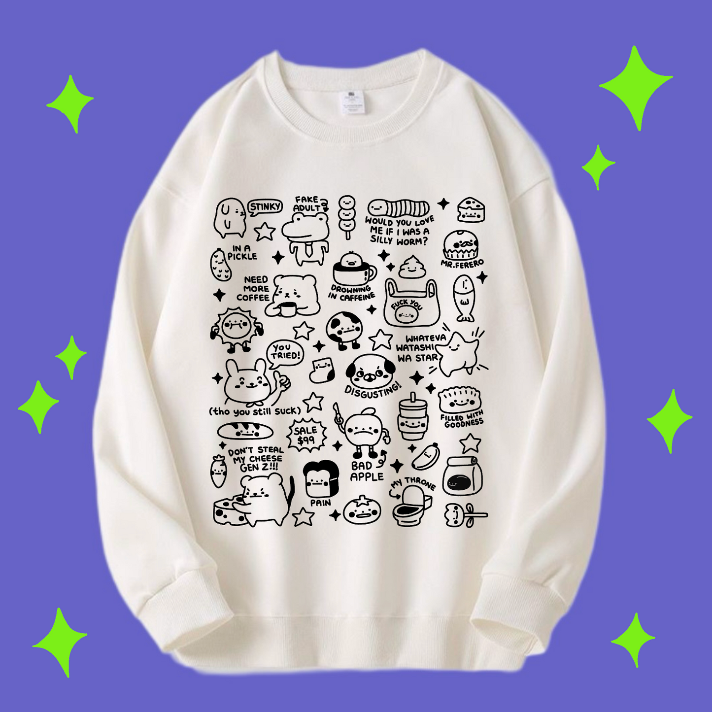 Silly Doodles Apparel: T-shirt, Crewneck, Hoodie