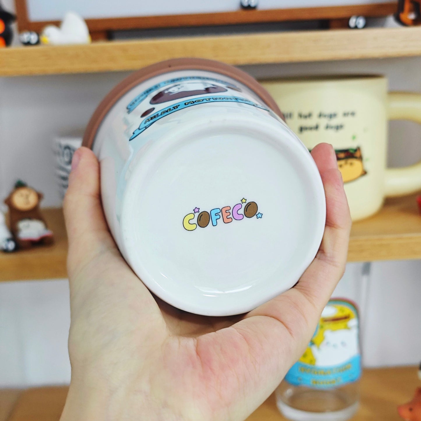 Highly Caffeinated Mildly Motivated Ceramic Mug w/ Lid