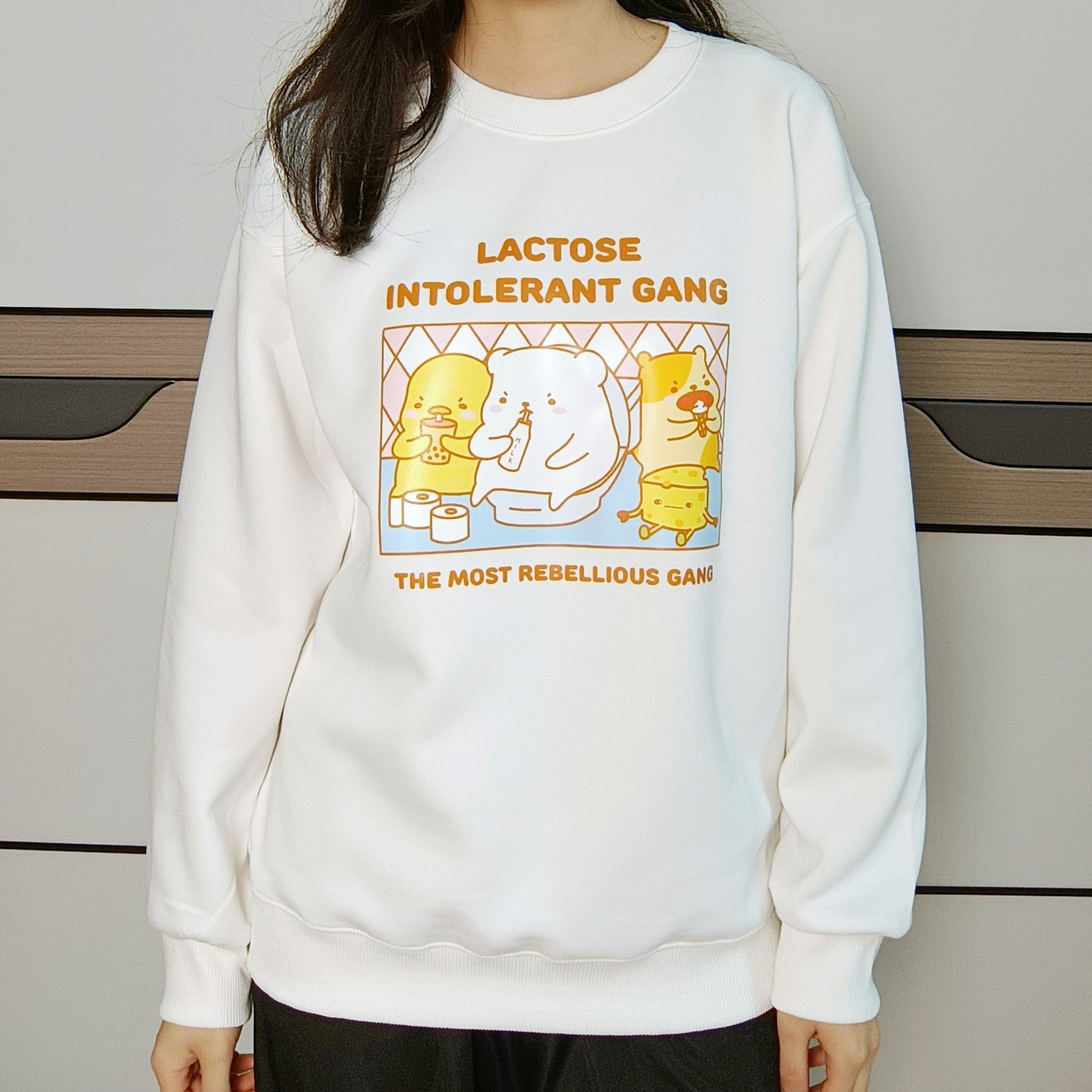 Lactose Intolerant Gang Crewneck Sweatshirt