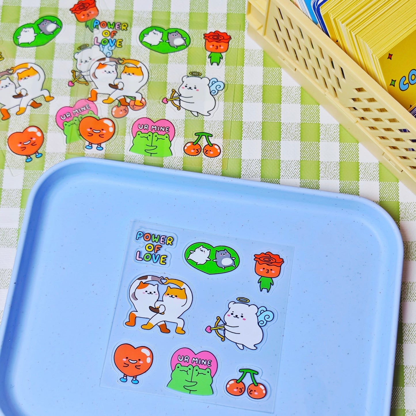 Power Of Love Transparent Sticker Sheet