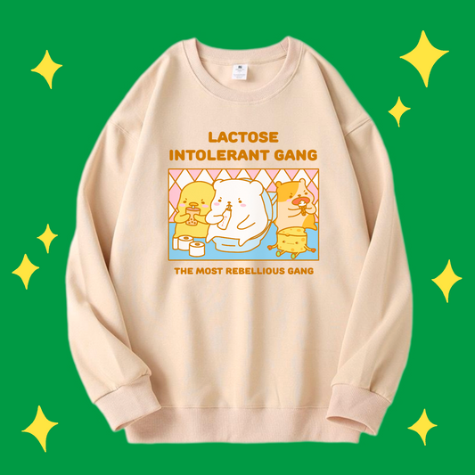 Lactose Intolerant Gang Crewneck Sweatshirt