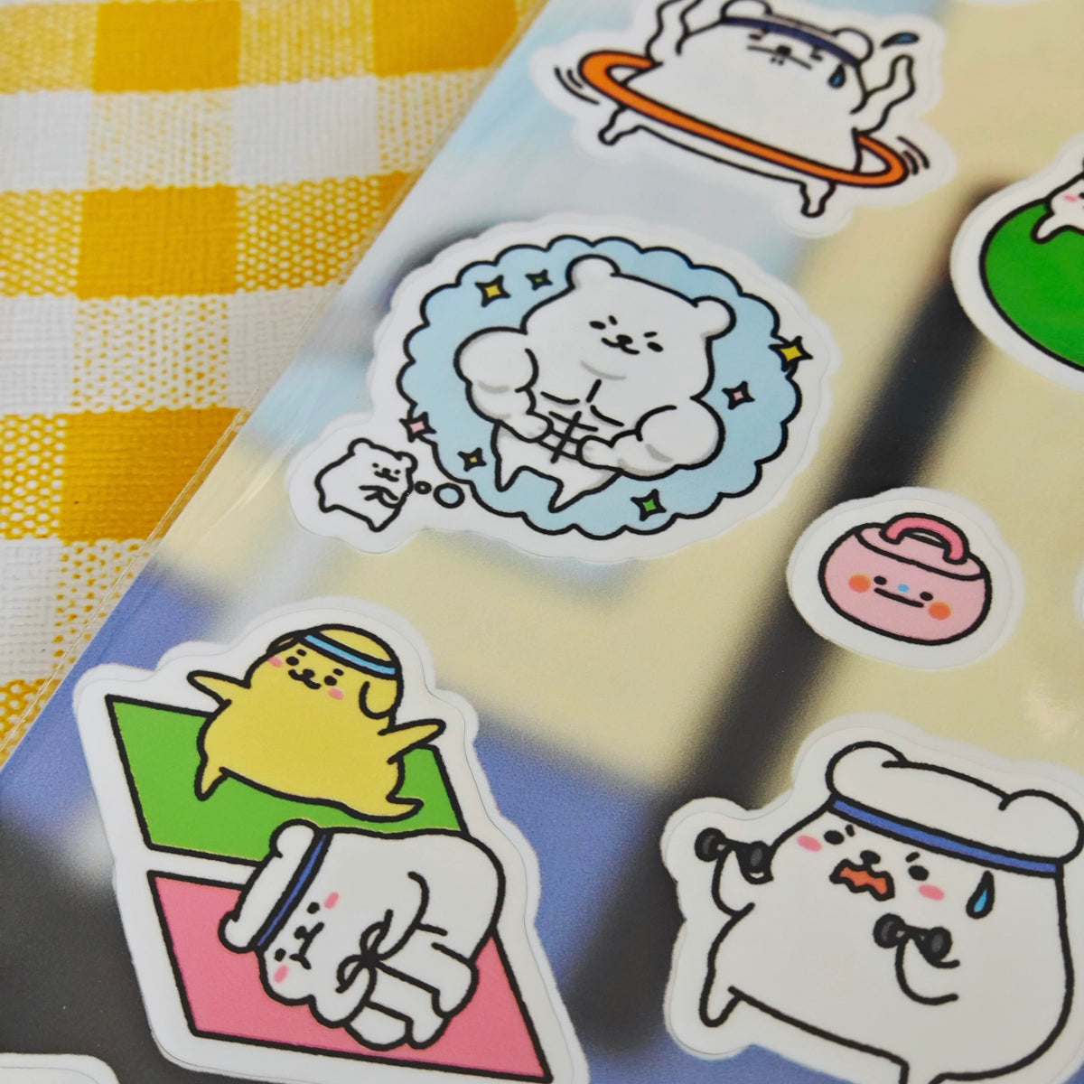 Gym Bear Sticker Sheet