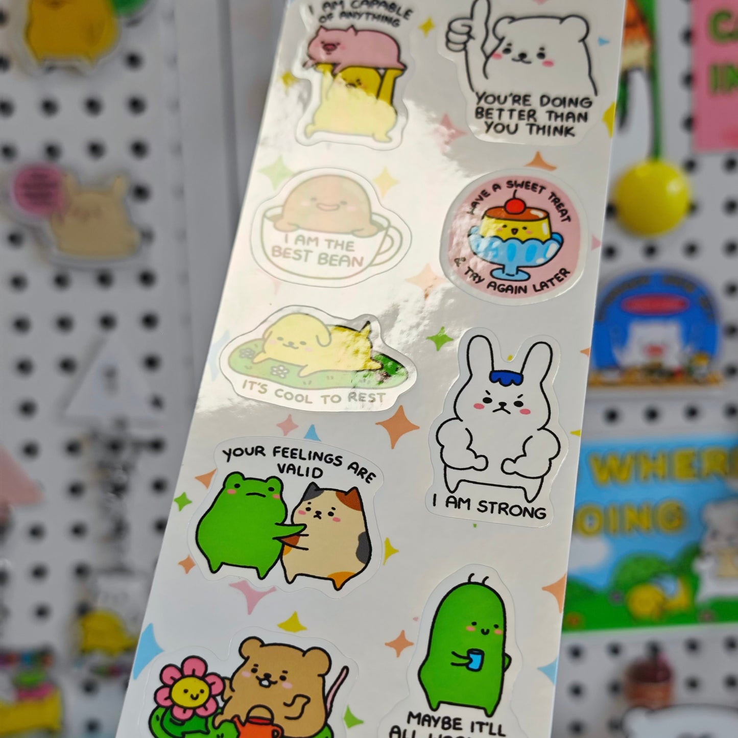 Motivational Animal Town Sticker Sheet