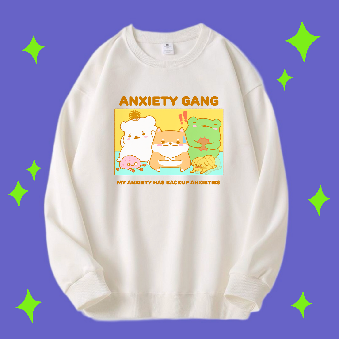 Anxiety Gang Crewneck Sweatshirt