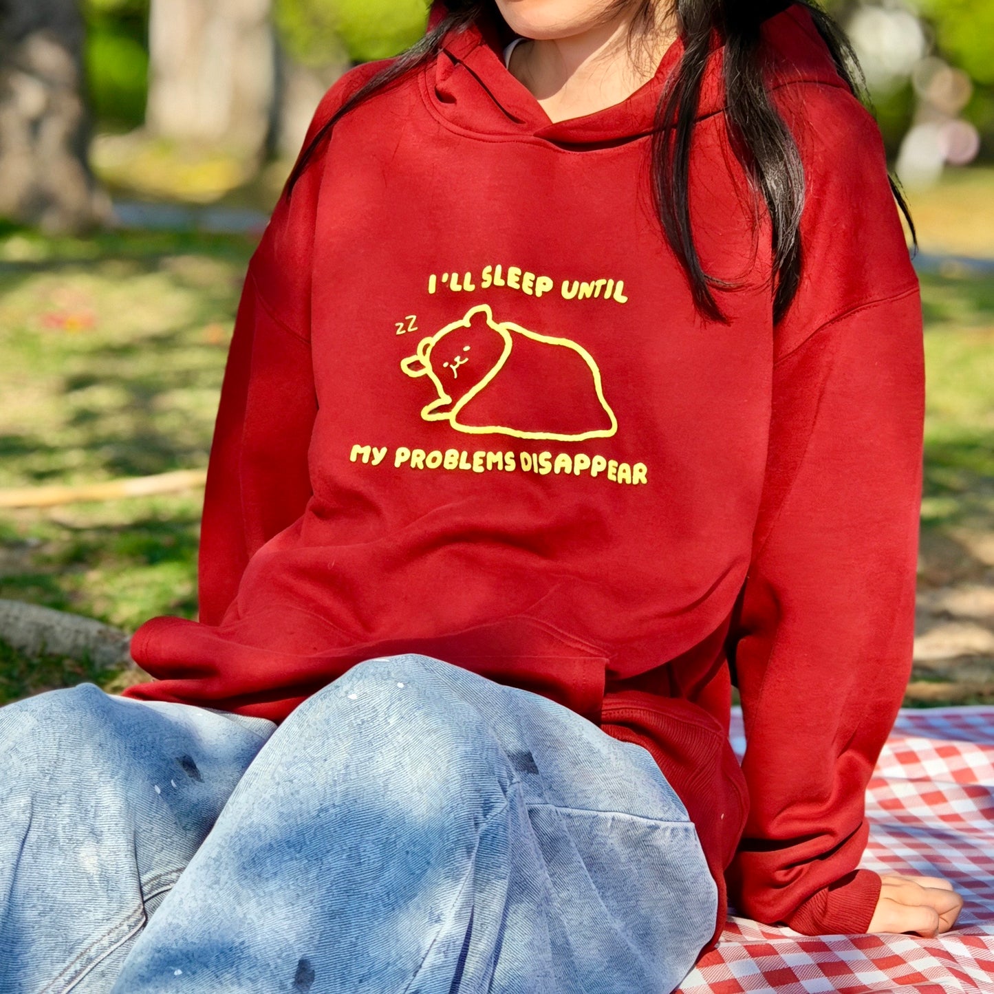 I Will Sleep Until My Problems Disappear Apparel: Tshirt, Crewneck, Hoodie