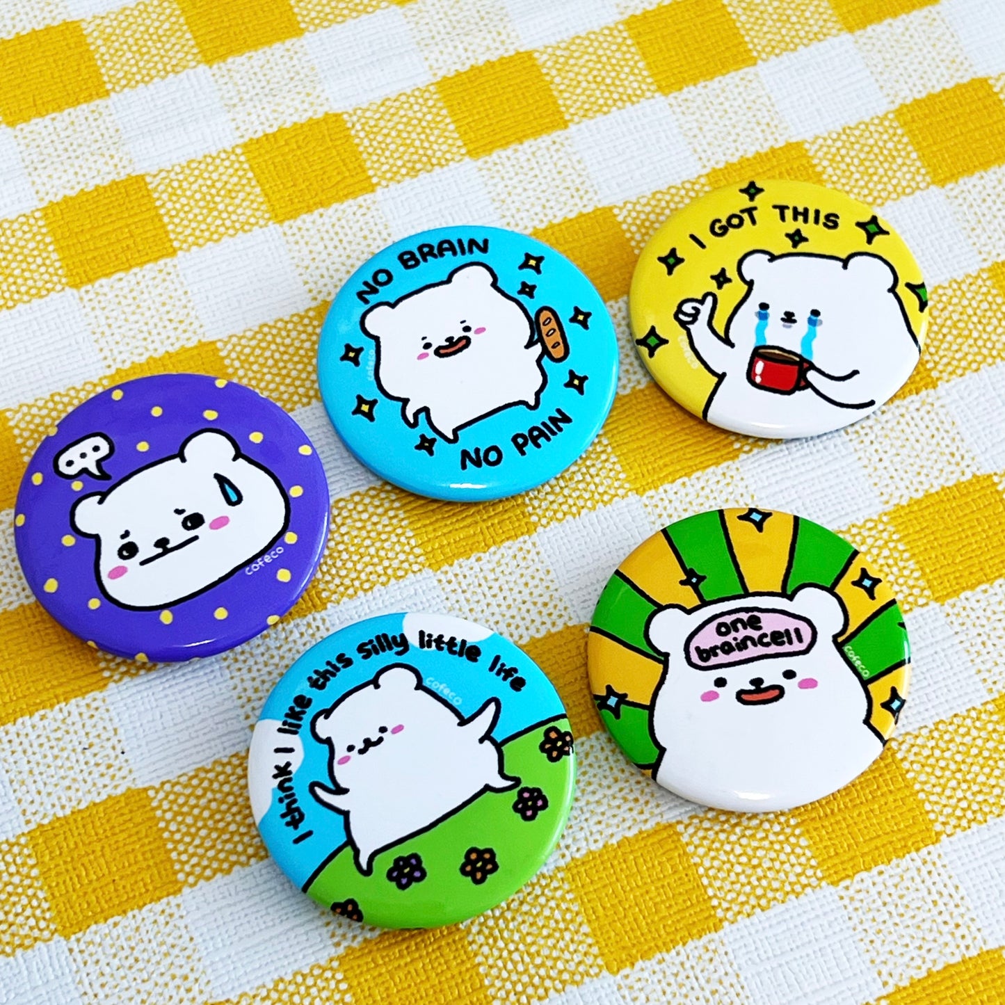 Silly Button Pins